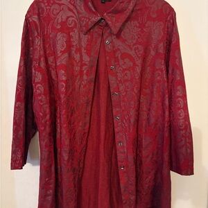Elegant Red Blouse for Women
